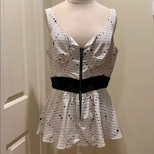 Vena Cava Cream Silk Tank Blouse, Size 8